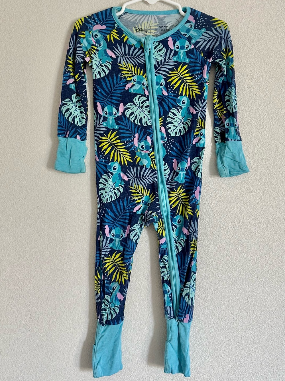 Little Sleepies Disney Aloha Stitch Bamboo Zippy Pajamas 6-12M